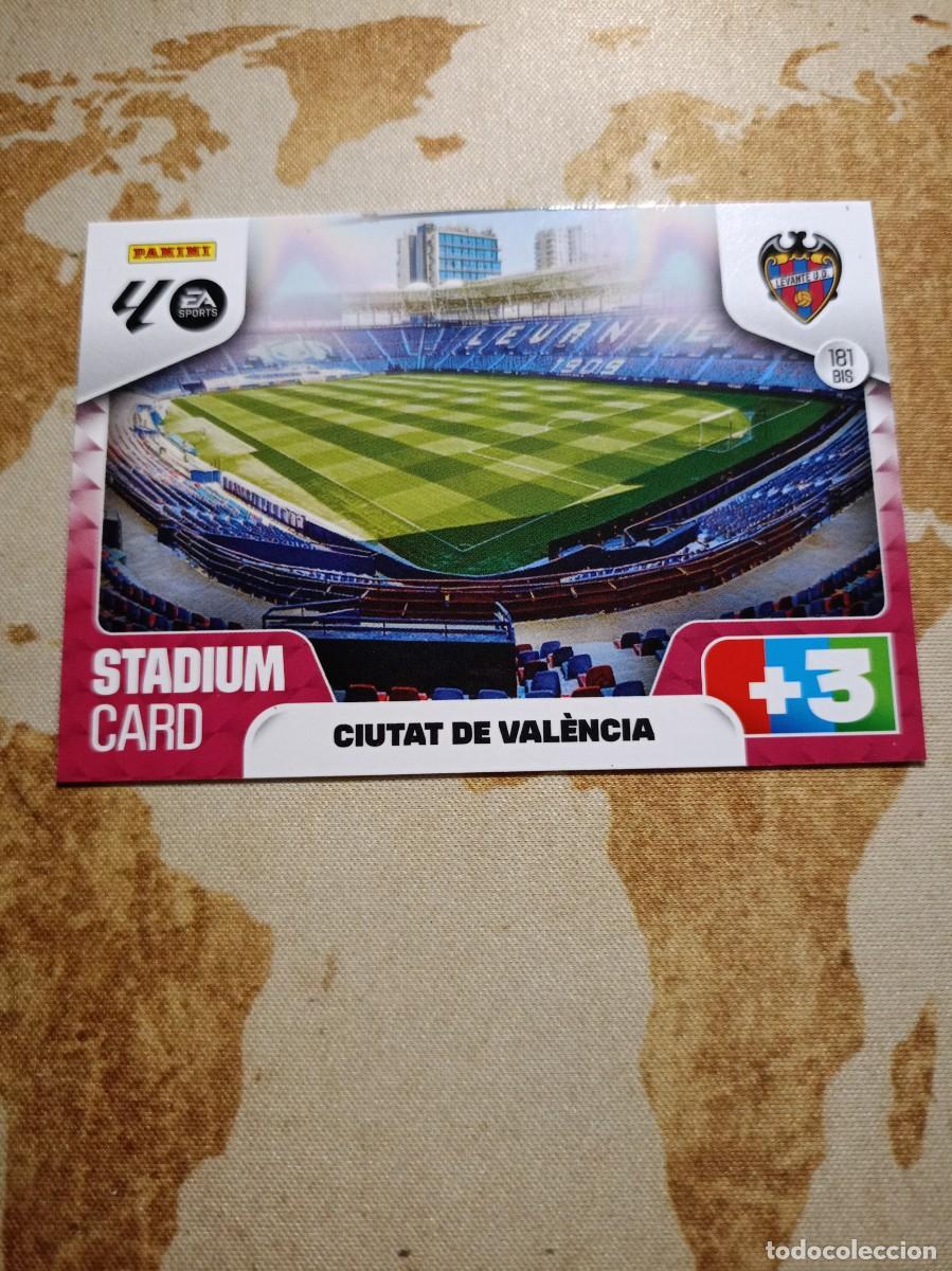 Cromos de f&uacute;tbol: Levante 181 bis ESTADIO CIUTAT DE VALENCIA Adrenalyn 2025-26
