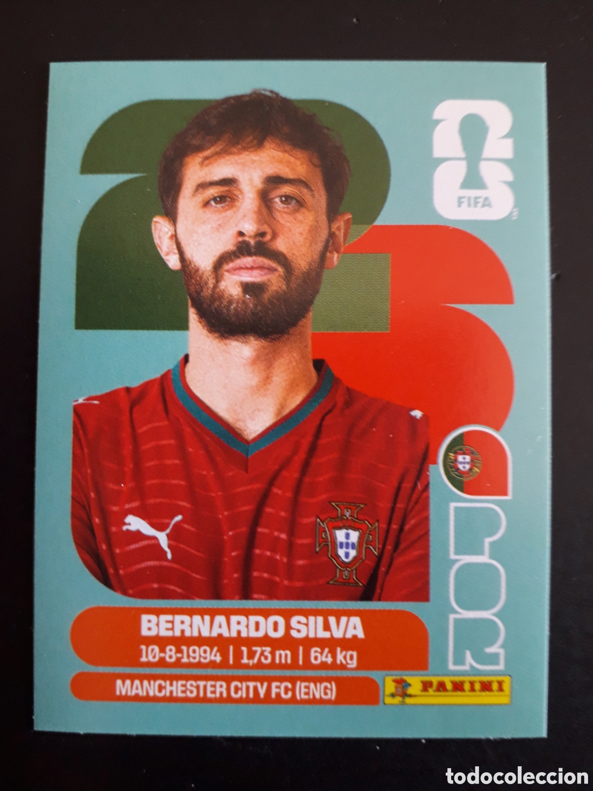 Cromos de f&uacute;tbol: BERNARDO SILVA PORTUGAL POR 9 MUNDIAL F&Uacute;TBOL 2026 FIFA WORLD CUP PANINI SIN PEGAR PEDIDO M&Iacute;NIMO 3&euro;.