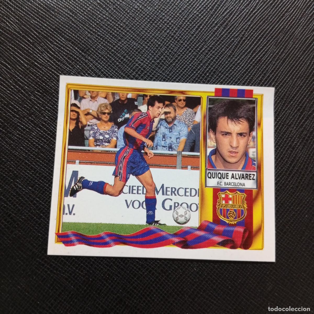 Cromos de f&uacute;tbol: QUIQUE ALVAREZ BARCELONA ESTE 1995 1996 CROMO FUTBOL 95 96 - VENTANILLA - COLOCA