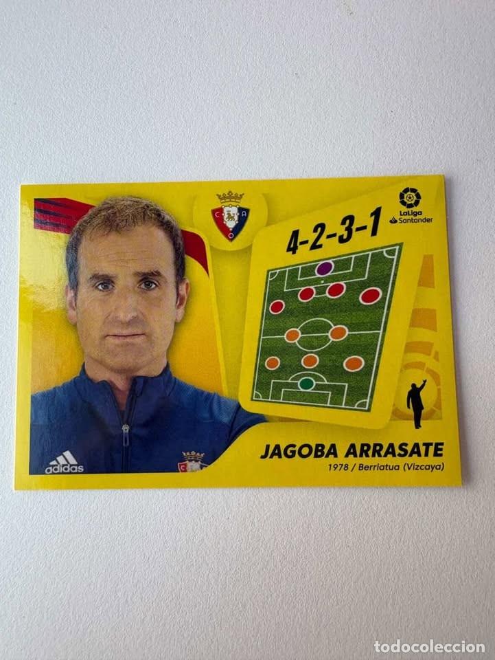 Cromos de f&uacute;tbol: Cromo Jacoba Arrasate Entrenador Osasuna 2 Liga Este 2021-22