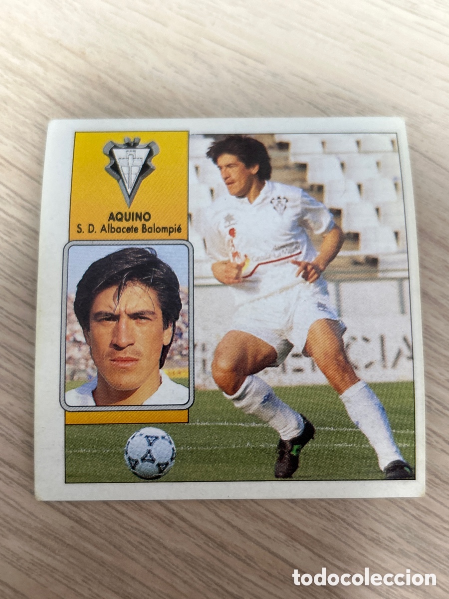 Figurine di Calcio: AQUINO ALBACETE BALOMPIE LIGA ESTE 1992 1993 92 93 NUNCA PEGADO SIN PEGAR