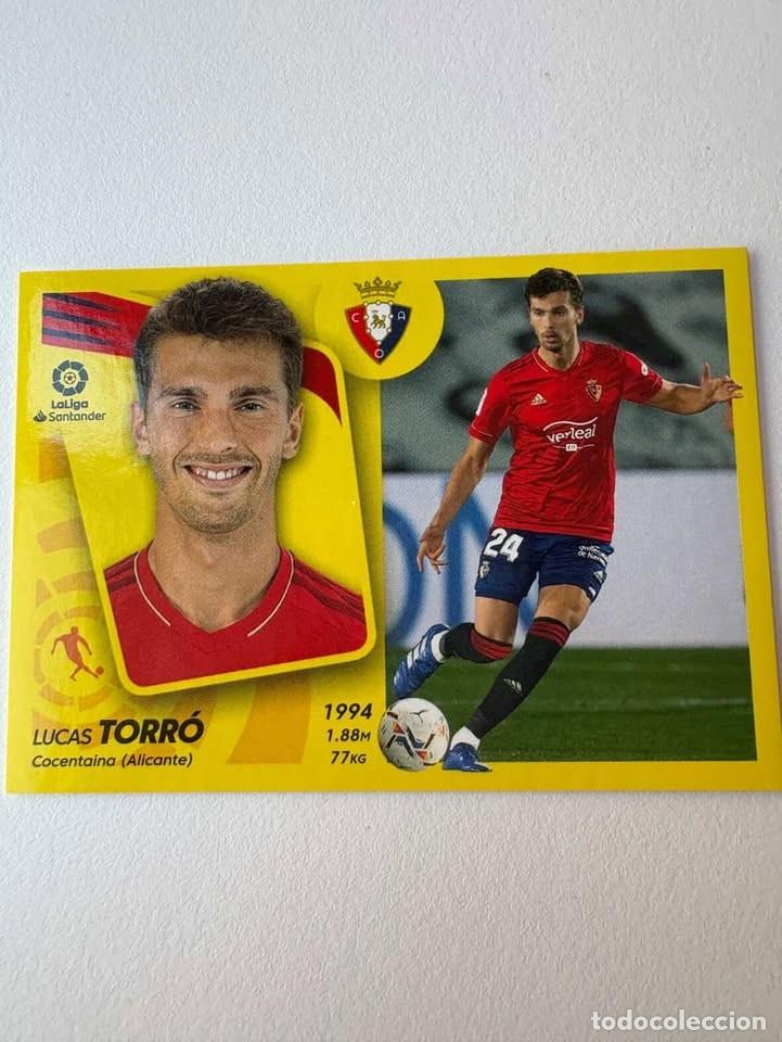 Cromos de f&uacute;tbol: Cromo Lucas Torr&oacute; Osasuna 15A Liga Este 2021-22