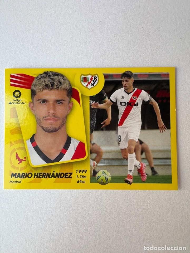Cromos de f&uacute;tbol: Cromo Mario Hern&aacute;ndez Rayo Vallecano 8A Liga Este 2021-22