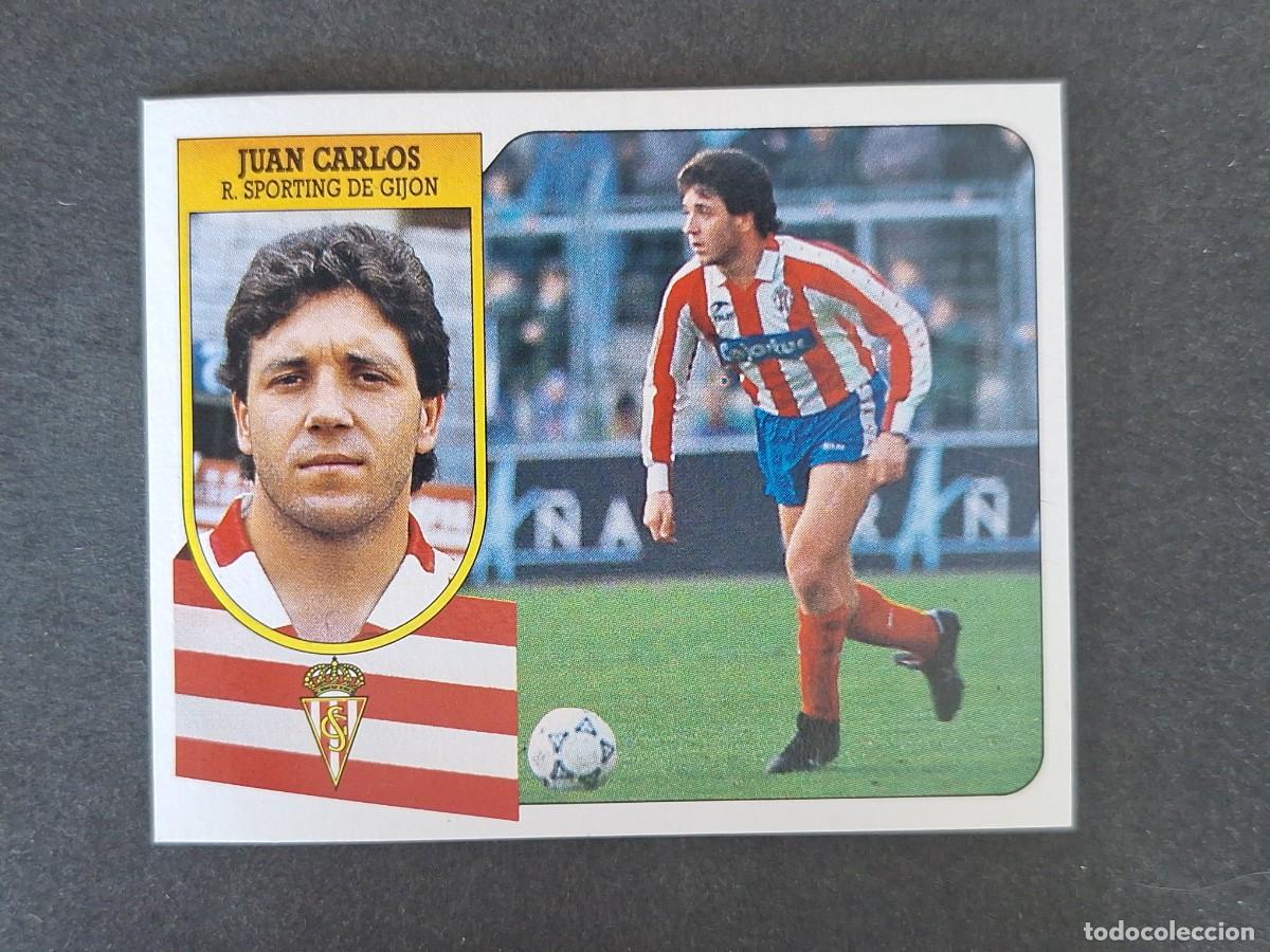 Cromos de f&uacute;tbol: L3 JUAN CARLOS SPORTING DE GIJON LIGA ESTE 1991 1992 91 92 CARTON SIN PEGAR NUNCA PEGADO