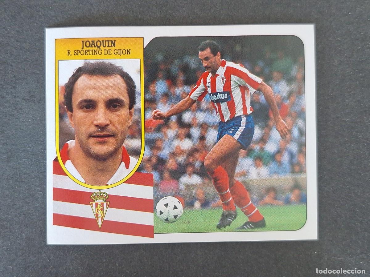 Cromos de f&uacute;tbol: L3 JOAQUIN SPORTING DE GIJON LIGA ESTE 1991 1992 91 92 CARTON SIN PEGAR NUNCA PEGADO