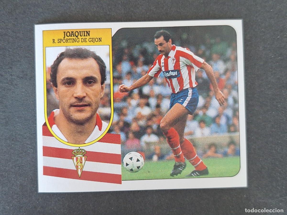 Cromos de f&uacute;tbol: L3 JOAQUIN SPORTING DE GIJON LIGA ESTE 1991 1992 91 92 CARTON SIN PEGAR NUNCA PEGADO