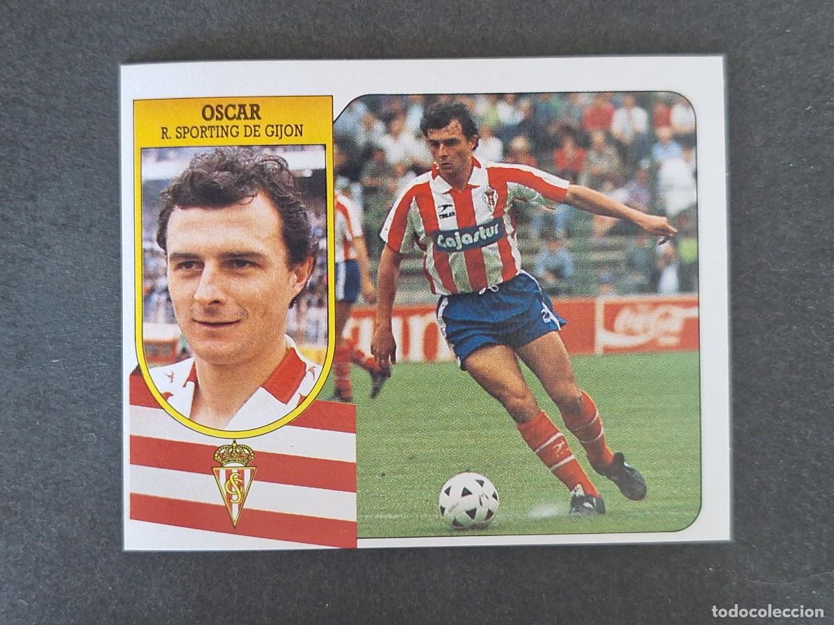 Cromos de f&uacute;tbol: L3 OSCAR SPORTING DE GIJON LIGA ESTE 1991 1992 91 92 CARTON SIN PEGAR NUNCA PEGADO