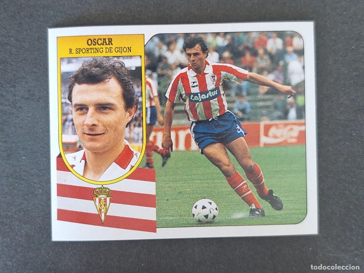 Cromos de f&uacute;tbol: L3 OSCAR SPORTING DE GIJON LIGA ESTE 1991 1992 91 92 CARTON SIN PEGAR NUNCA PEGADO