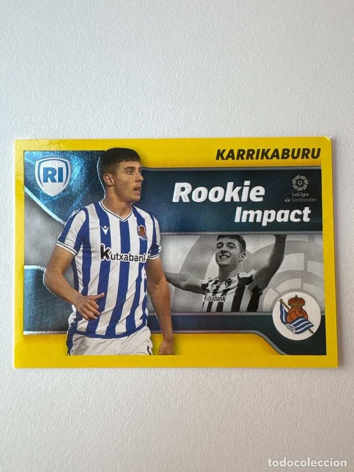 Cromos de f&uacute;tbol: Cromo Karrikaburu Rookie Impact Real Sociedad 4 Liga Este 2021-22