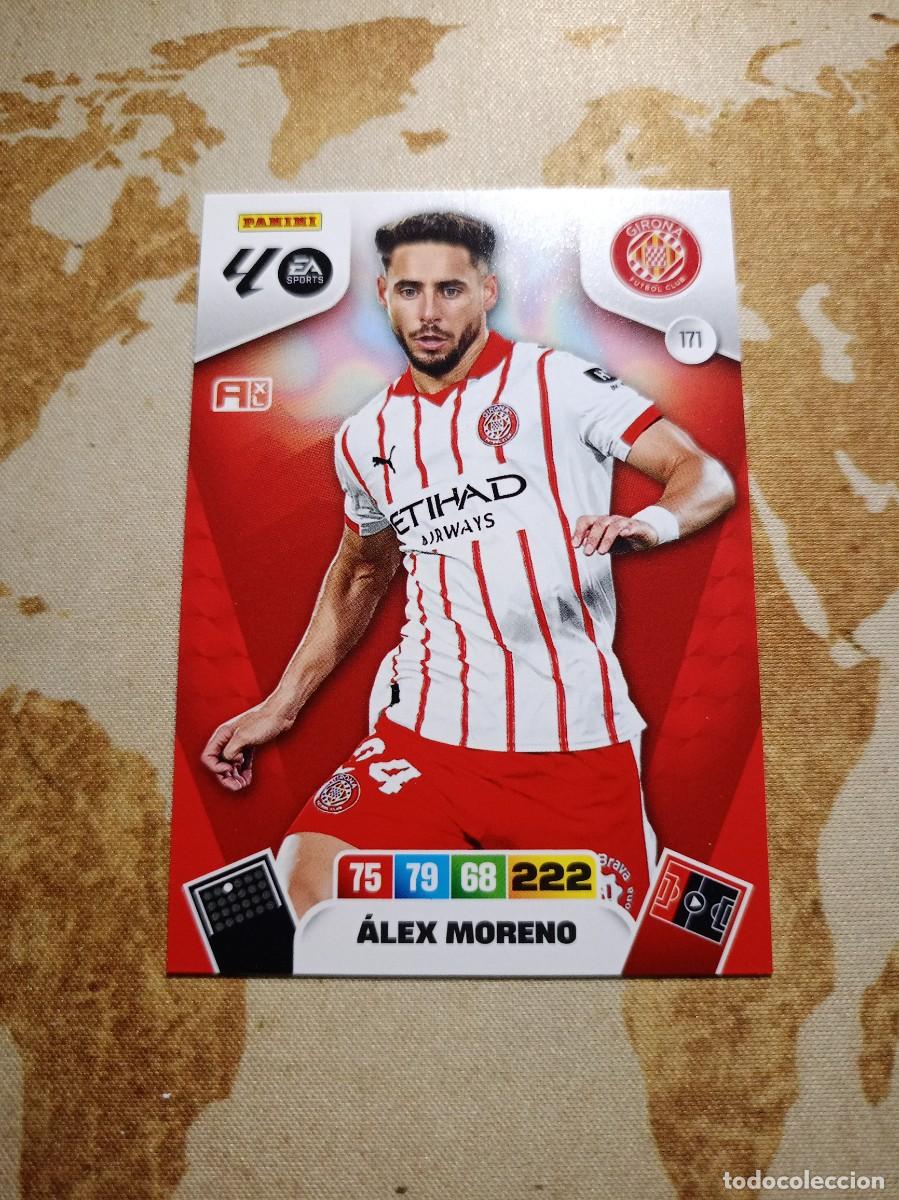 Cromos de f&uacute;tbol: Girona 171 &Aacute;LEX MORENO Adrenalyn 2025-26