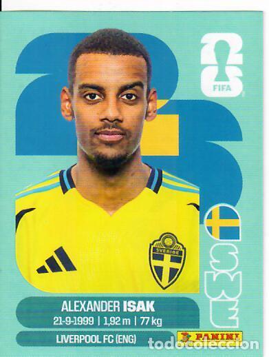 Cromos de f&uacute;tbol: CROMO PANINI MUNDIAL WORLD CUP 2026 - SWE 19 - ISAK - SUECIA
