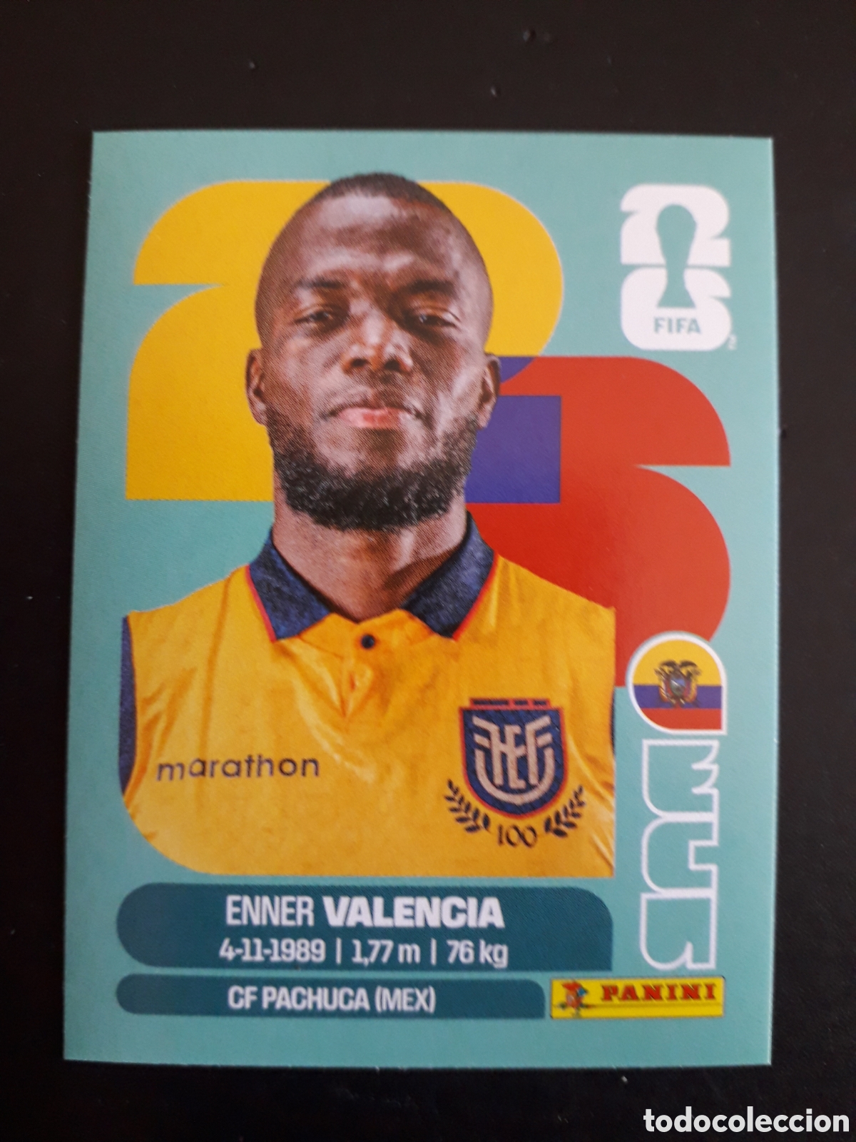Cromos de f&uacute;tbol: VALENCIA ECUADOR ECU 20 MUNDIAL F&Uacute;TBOL 2026 FIFA WORLD CUP PANINI SIN PEGAR PEDIDO M&Iacute;NIMO 3&euro;