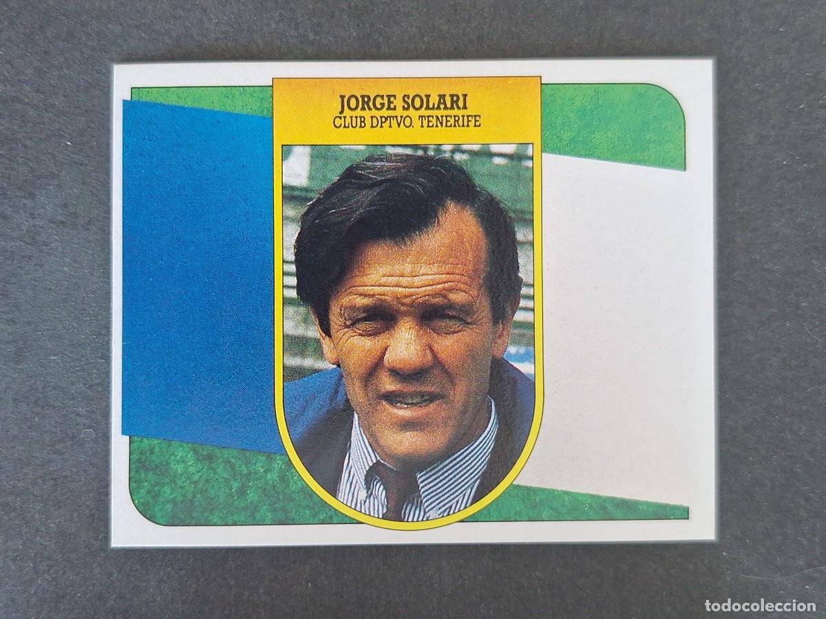 Cartes &agrave; collectionner de Football: L3 JORGE SOLARI ENTRENADOR C. D. TENERIFE LIGA ESTE 1991 1992 91 92 CARTON SIN PEGAR NUNCA PEGADO