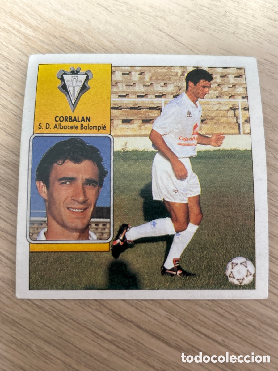 Cartes &agrave; collectionner de Football: CORBALAN ALBACETE BALOMPIE LIGA ESTE 1992 1993 92 93 NUNCA PEGADO SIN PEGAR