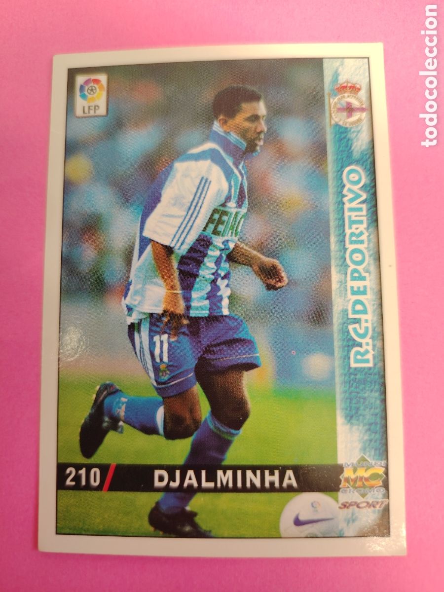 Cartes &agrave; collectionner de Football: DEPORTIVO-N&deg;210-DJALMINHA-MUNDICROMO FICHAS DE LA LIGA 1998 1999 98 99
