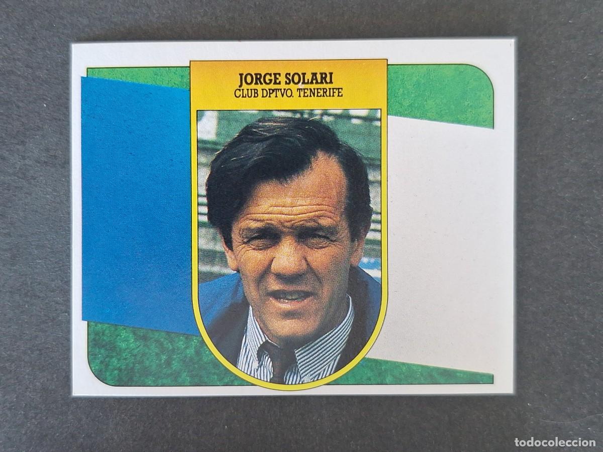 Cartes &agrave; collectionner de Football: L3 JORGE SOLARI ENTRENADOR C. D. TENERIFE LIGA ESTE 1991 1992 91 92 CARTON SIN PEGAR NUNCA PEGADO