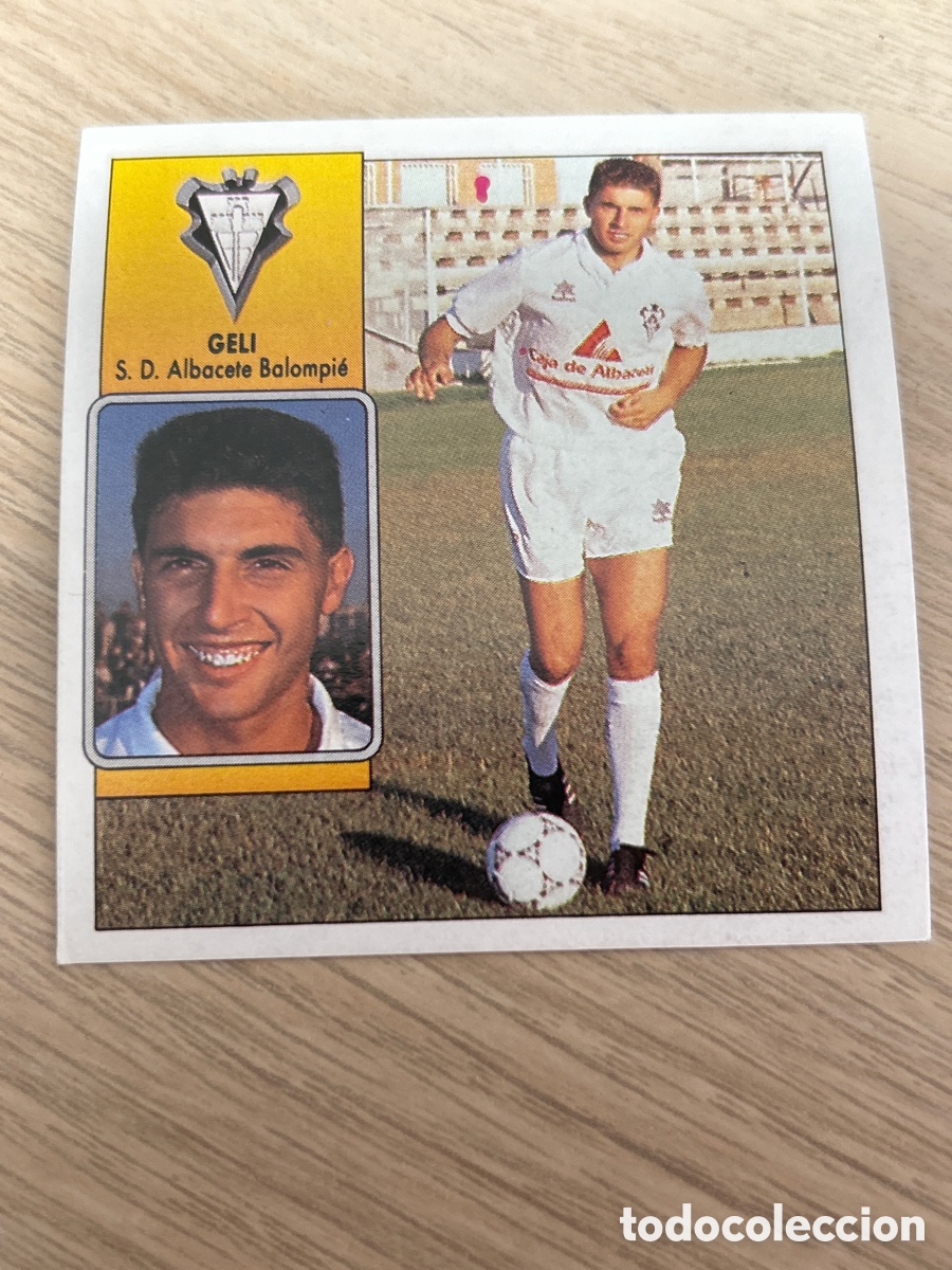Cartes &agrave; collectionner de Football: GELI ALBACETE BALOMPIE LIGA ESTE 1992 1993 92 93 NUNCA PEGADO SIN PEGAR