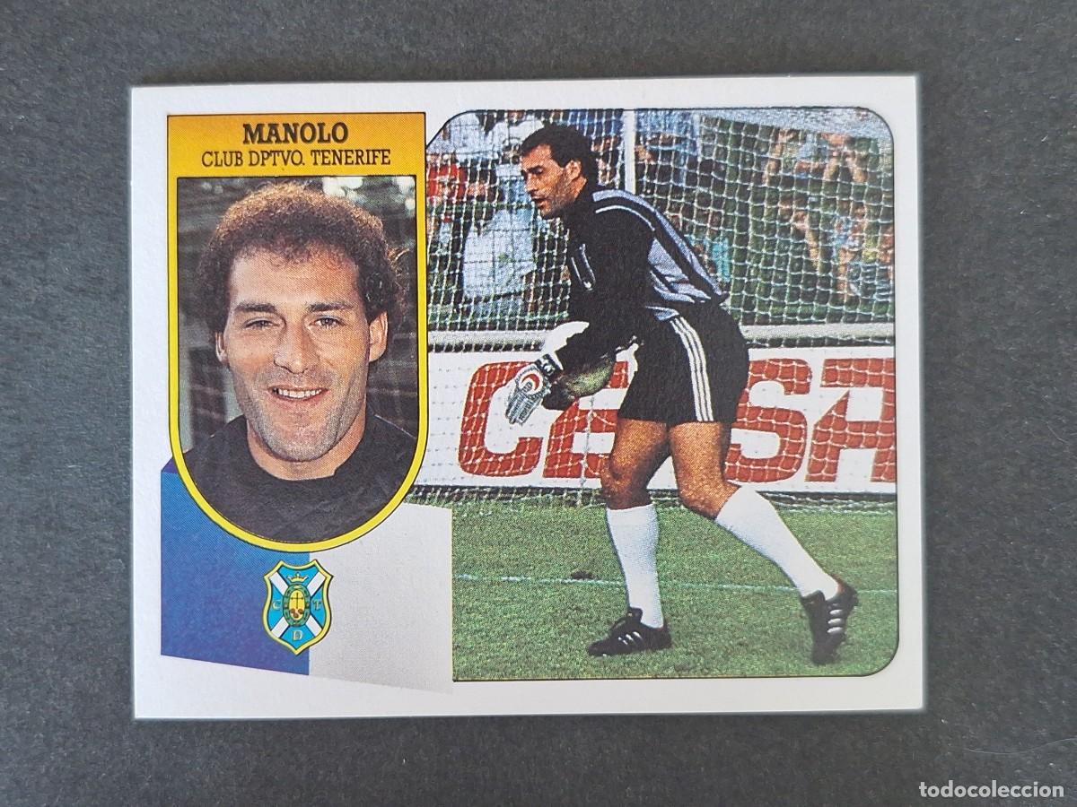 Cartes &agrave; collectionner de Football: L3 MANOLO C. D. TENERIFE LIGA ESTE 1991 1992 91 92 CARTON SIN PEGAR NUNCA PEGADO