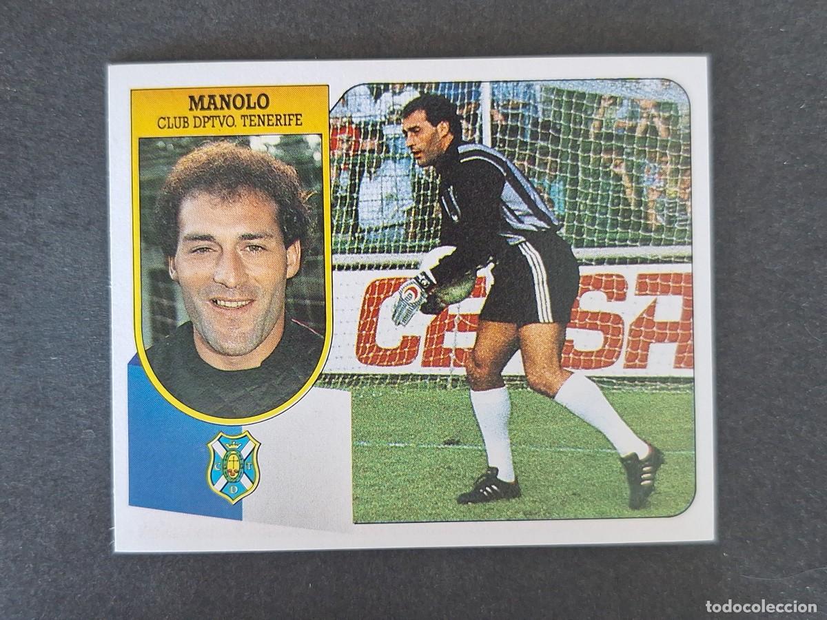 Cartes &agrave; collectionner de Football: L3 MANOLO C. D. TENERIFE LIGA ESTE 1991 1992 91 92 CARTON SIN PEGAR NUNCA PEGADO