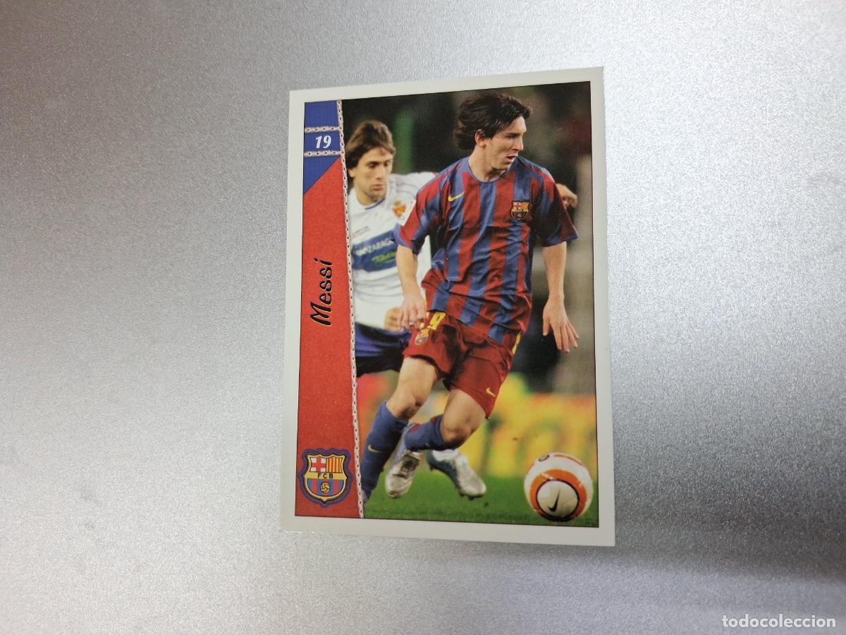 Cromos de f&uacute;tbol: CROMO TARJETA MESSI FC BARCELONA 19 MUNDICROMO 2006 2007 NUEVO