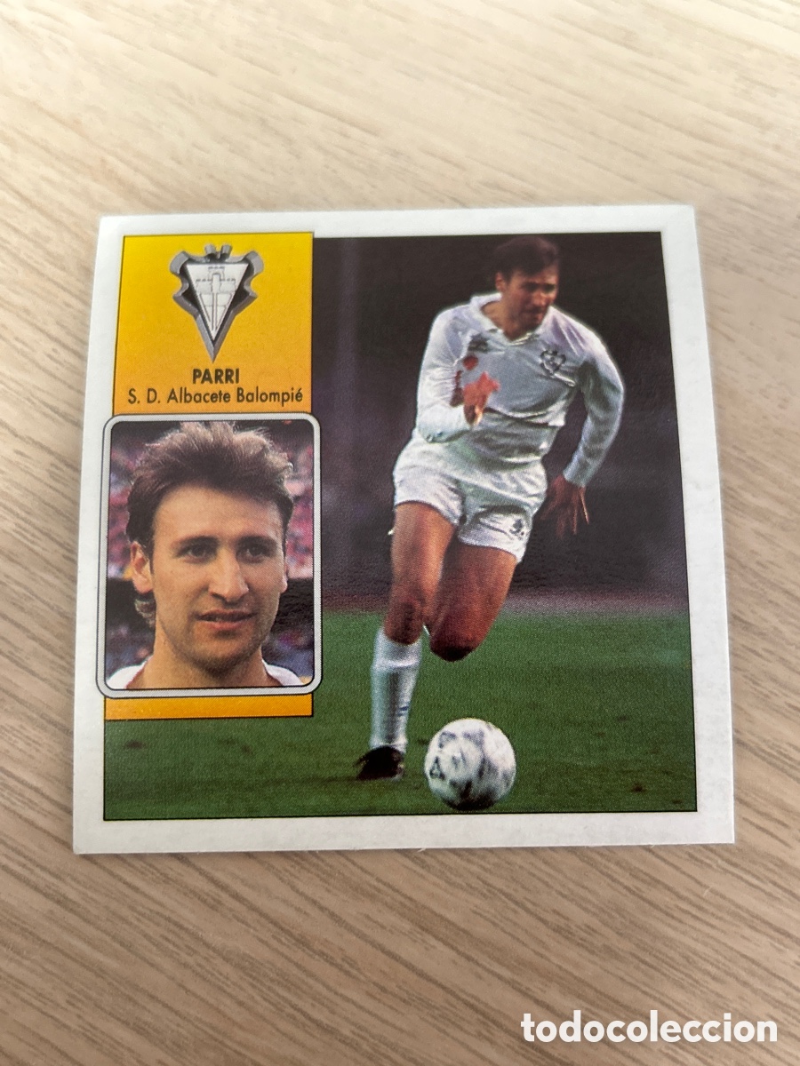 Fu&szlig;ball-Sticker: PARRI ALBACETE BALOMPIE LIGA ESTE 1992 1993 92 93 NUNCA PEGADO SIN PEGAR