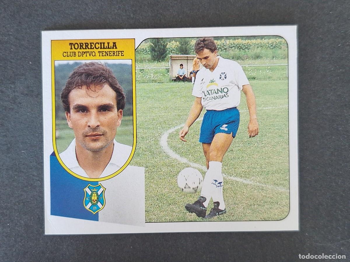 Cromos de f&uacute;tbol: L3 TORRECILLA C. D. TENERIFE LIGA ESTE 1991 1992 91 92 CARTON SIN PEGAR NUNCA PEGADO