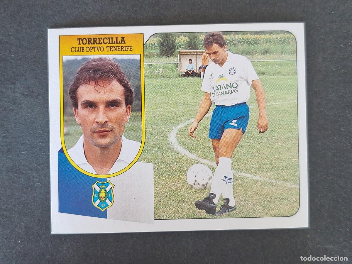 Cromos de f&uacute;tbol: L3 TORRECILLA C. D. TENERIFE LIGA ESTE 1991 1992 91 92 CARTON SIN PEGAR NUNCA PEGADO