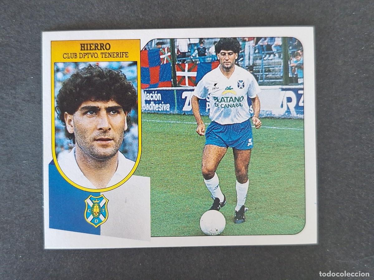 Cromos de f&uacute;tbol: L3 HIERRO C. D. TENERIFE LIGA ESTE 1991 1992 91 92 CARTON SIN PEGAR NUNCA PEGADO