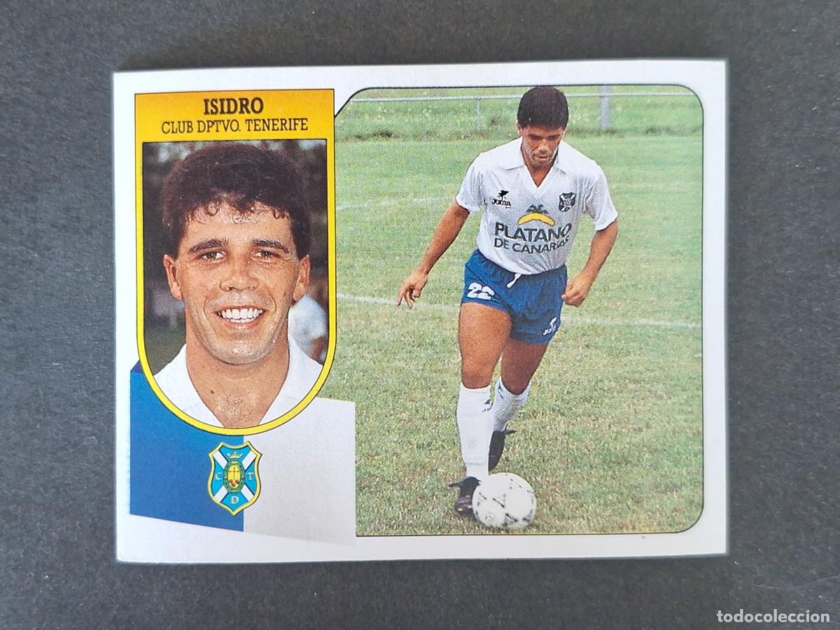 Cromos de f&uacute;tbol: L3 ISIDRO C. D. TENERIFE LIGA ESTE 1991 1992 91 92 CARTON SIN PEGAR NUNCA PEGADO