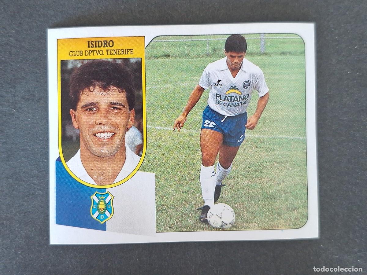Cromos de f&uacute;tbol: L3 ISIDRO C. D. TENERIFE LIGA ESTE 1991 1992 91 92 CARTON SIN PEGAR NUNCA PEGADO