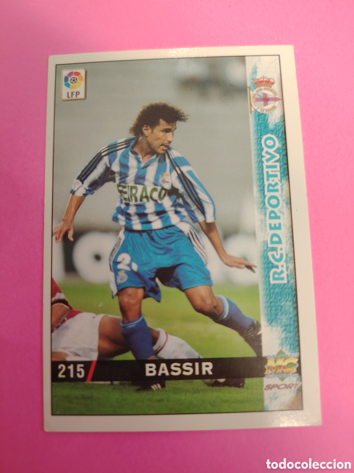 Cromos de f&uacute;tbol: DEPORTIVO-N&deg;215-BASSIR-MUNDICROMO FICHAS DE LA LIGA 1998 1999 98 99