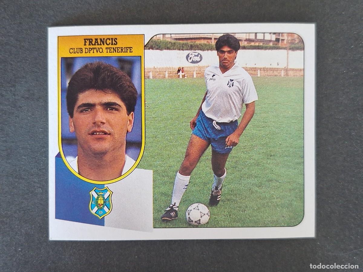 Cromos de f&uacute;tbol: L3 FRANCIS C. D. TENERIFE LIGA ESTE 1991 1992 91 92 CARTON SIN PEGAR NUNCA PEGADO
