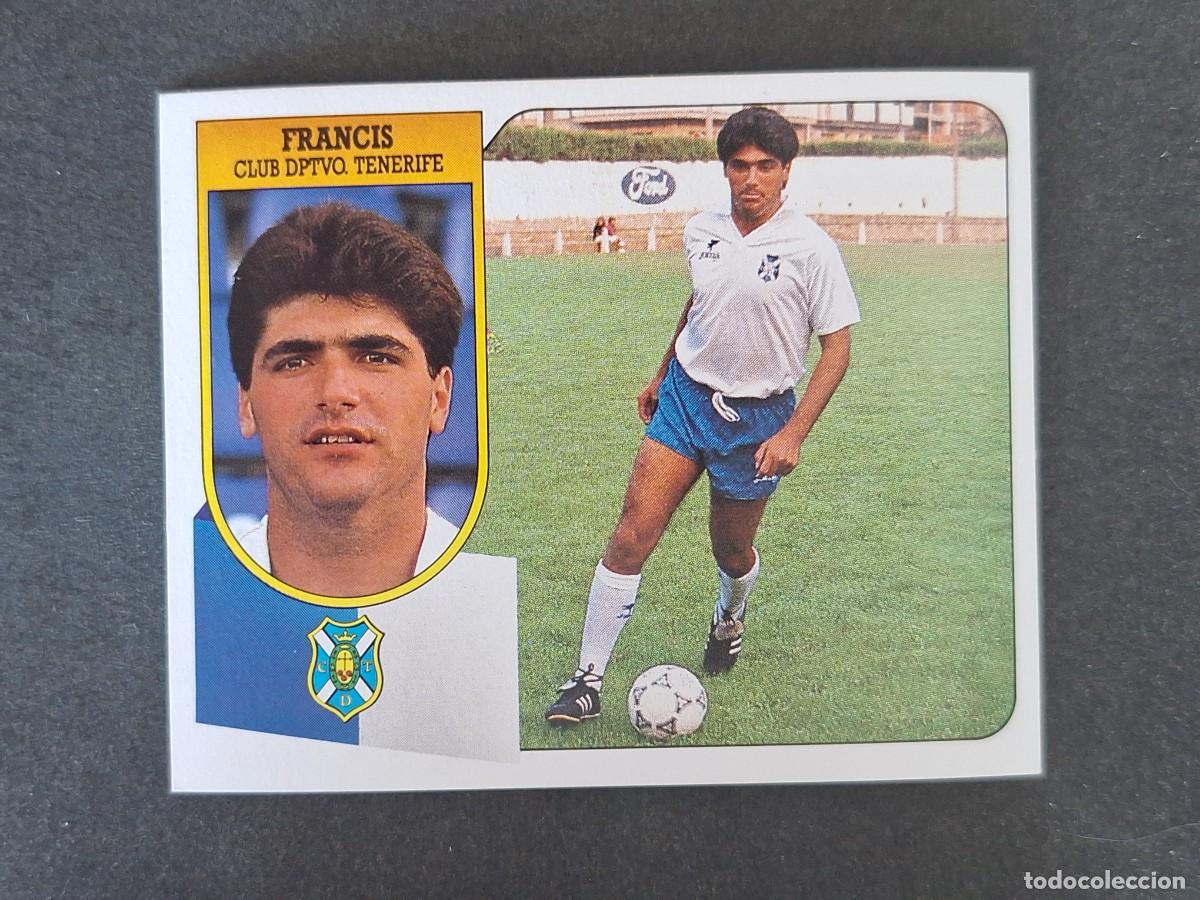 Cromos de f&uacute;tbol: L3 FRANCIS C. D. TENERIFE LIGA ESTE 1991 1992 91 92 CARTON SIN PEGAR NUNCA PEGADO