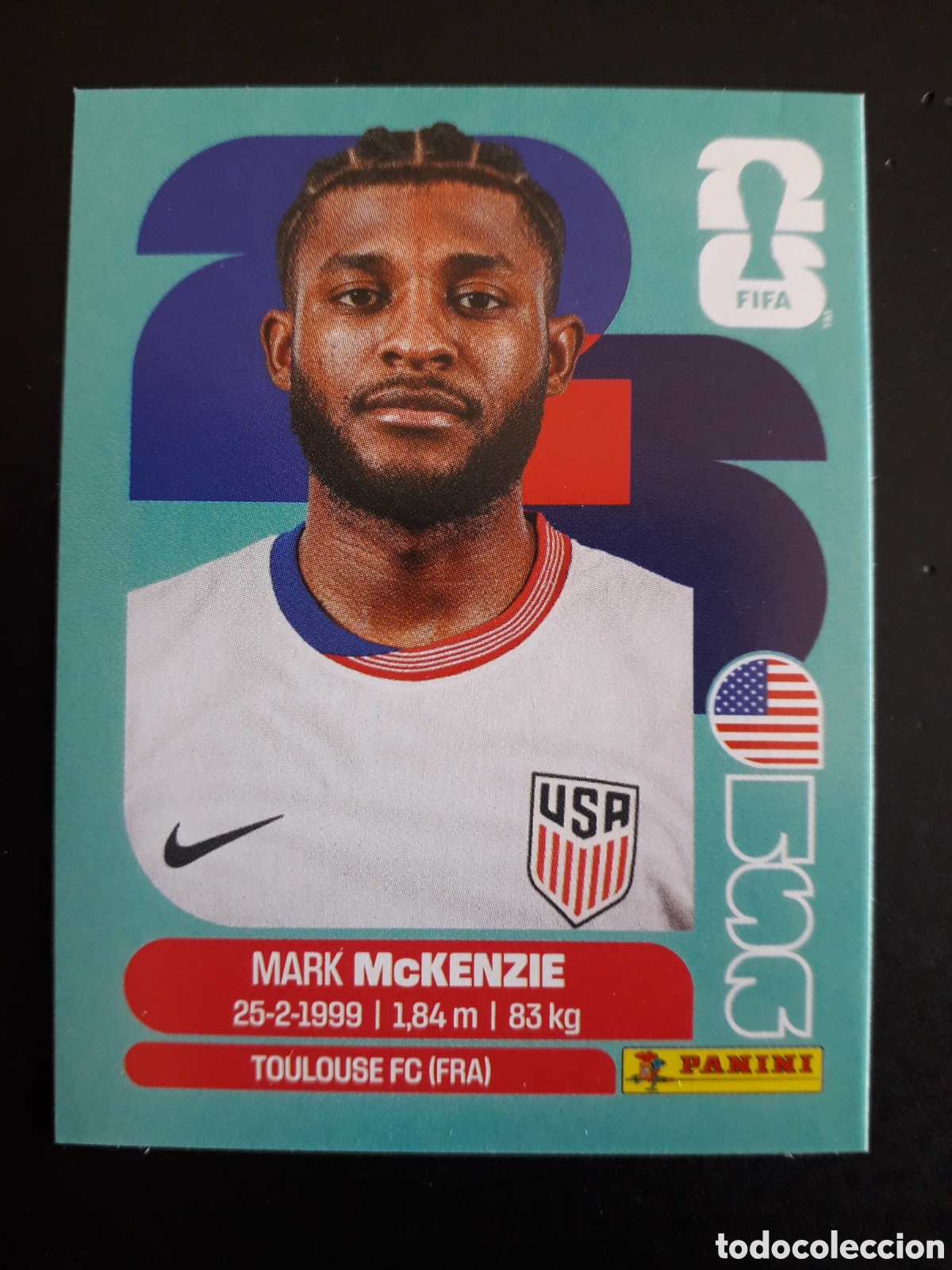 Cromos de f&uacute;tbol: McKENZIE ESTADOS UNIDOS USA 5 MUNDIAL F&Uacute;TBOL 2026 FIFA WORLD CUP PANINI SIN PEGAR PEDIDO M&Iacute;NIMO 3&euro;