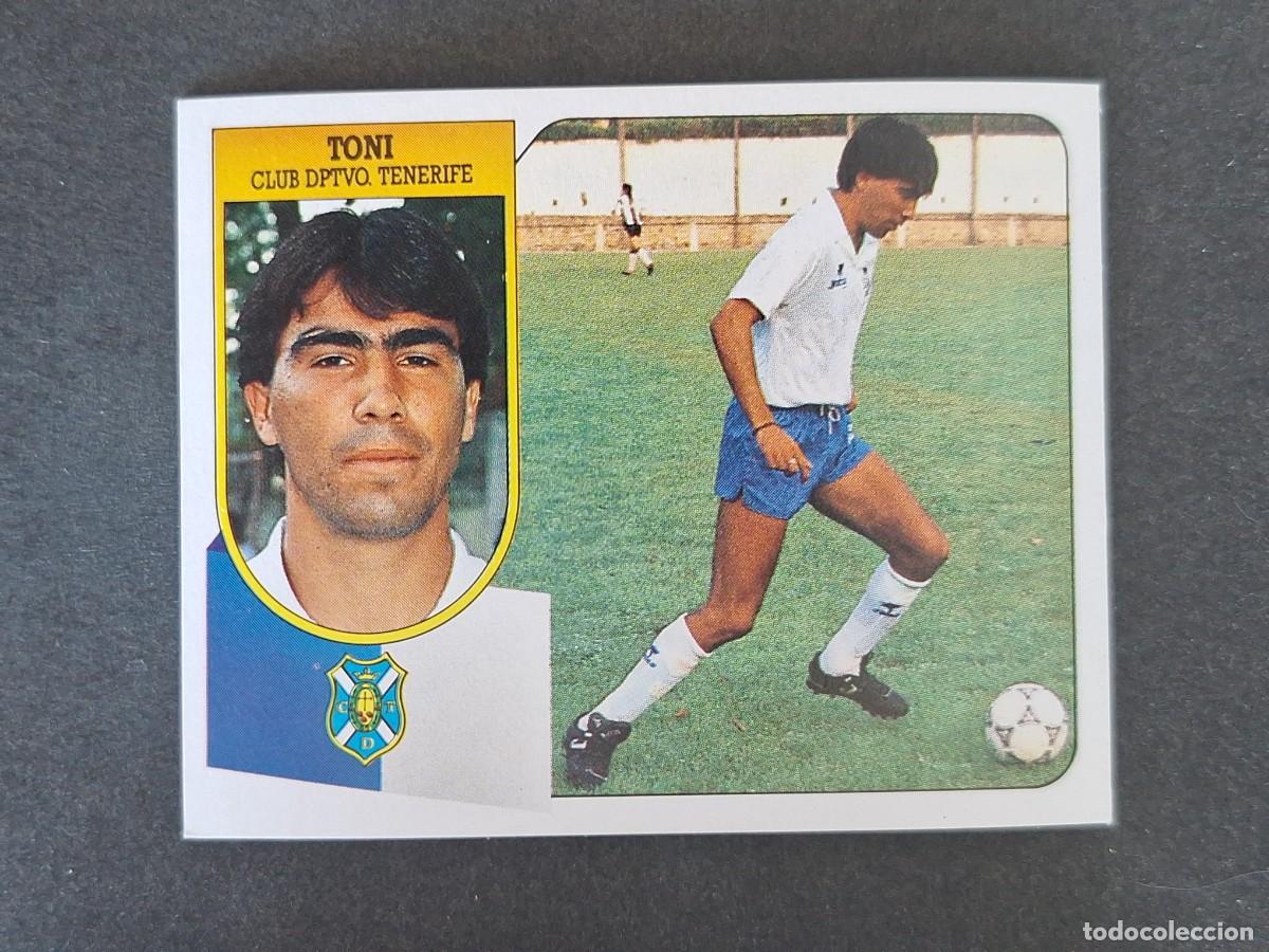 Cromos de f&uacute;tbol: L3 TONI C. D. TENERIFE LIGA ESTE 1991 1992 91 92 CARTON SIN PEGAR NUNCA PEGADO