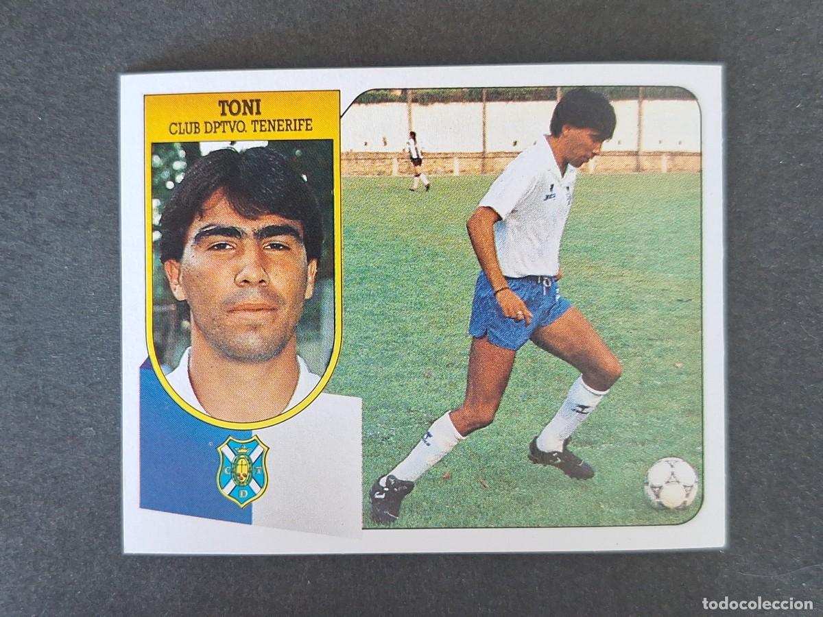 Cromos de f&uacute;tbol: L3 TONI C. D. TENERIFE LIGA ESTE 1991 1992 91 92 CARTON SIN PEGAR NUNCA PEGADO