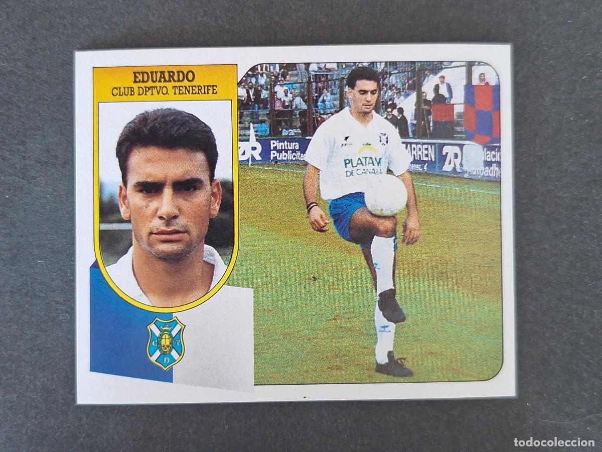 Cartes &agrave; collectionner de Football: L3 EDUARDO C. D. TENERIFE LIGA ESTE 1991 1992 91 92 CARTON SIN PEGAR NUNCA PEGADO