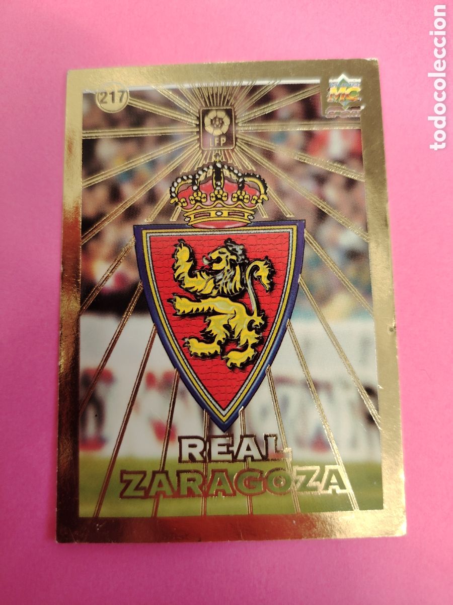 Cartes &agrave; collectionner de Football: ZARAGOZA-N&deg;217-ESCUDO-MUNDICROMO FICHAS DE LA LIGA 1998 1999 98 99