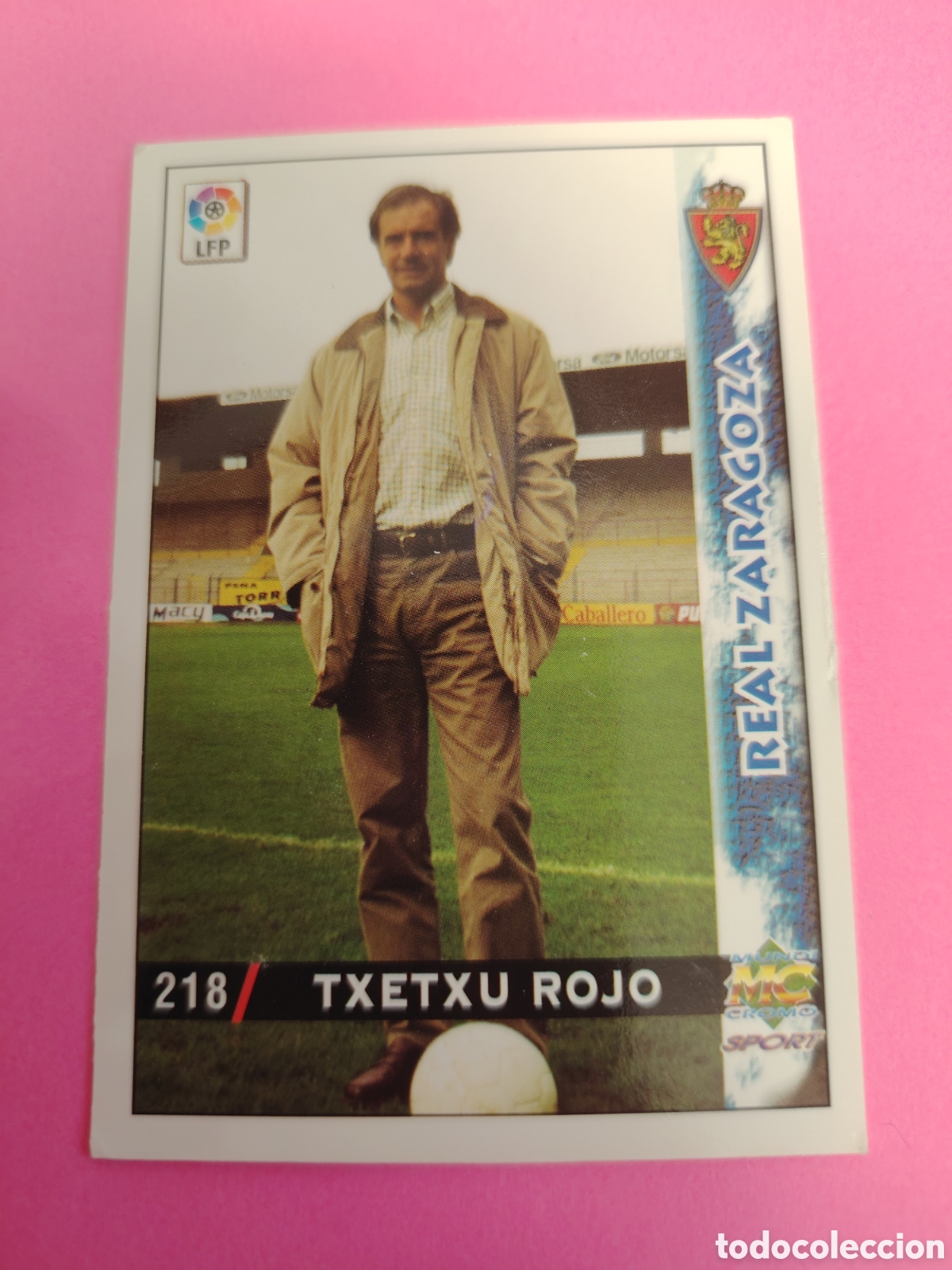 Cromos de f&uacute;tbol: ZARAGOZA-N&deg;218-TXETXU ROJO-MUNDICROMO FICHAS DE LA LIGA 1998 1999 98 99