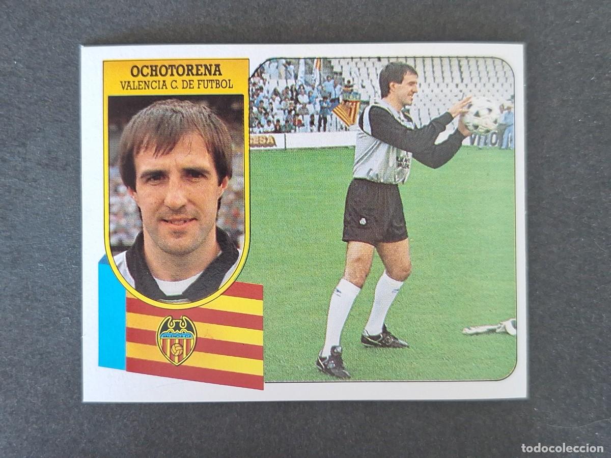 Figurine di Calcio: L3 OCHOTORENA VALENCIA C. F. LIGA ESTE 1991 1992 91 92 CARTON SIN PEGAR NUNCA PEGADO