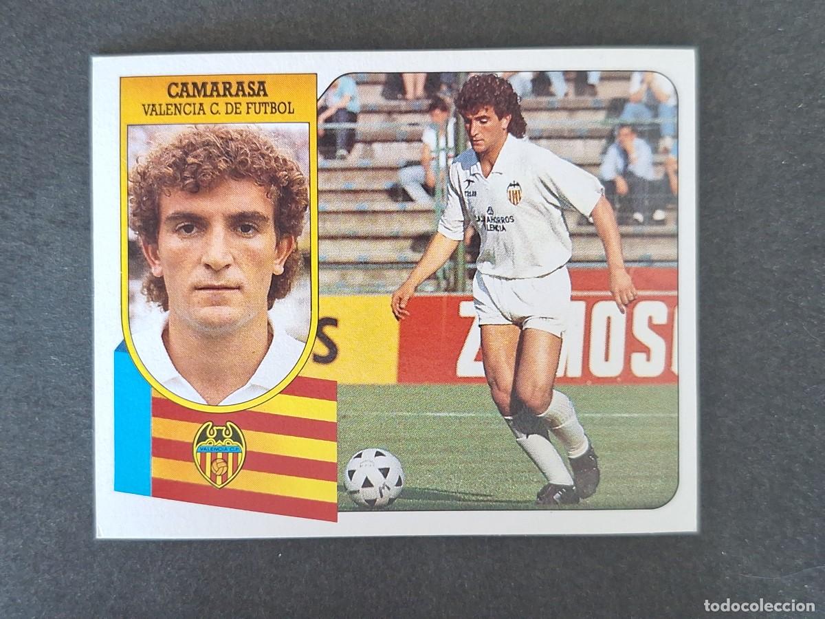 Figurine di Calcio: L3 CAMARASA VALENCIA C. F. LIGA ESTE 1991 1992 91 92 CARTON SIN PEGAR NUNCA PEGADO