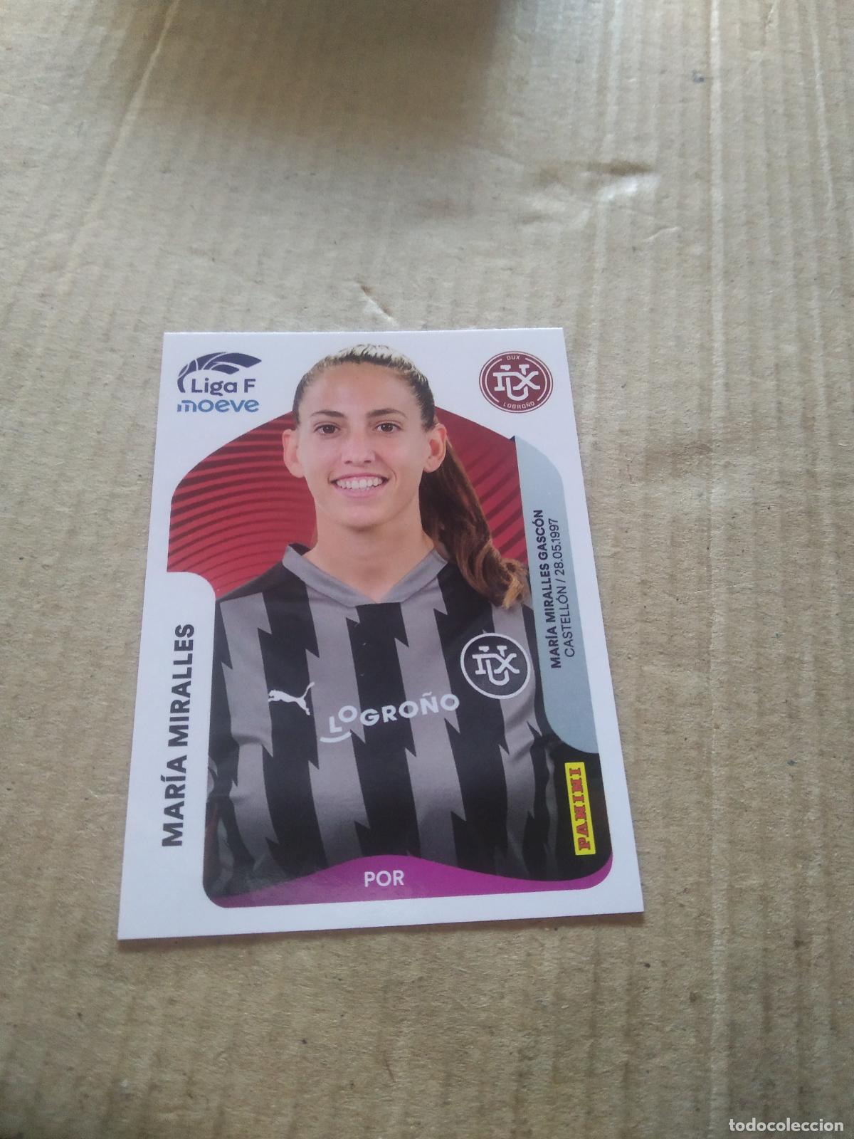 Figurine di Calcio: 144 MARIA MIRALLES DUX LOGRO&Ntilde;O CROMO FUTBOL PANINI LIGA FEMENINA 2025-2026 LIGA F 25-26