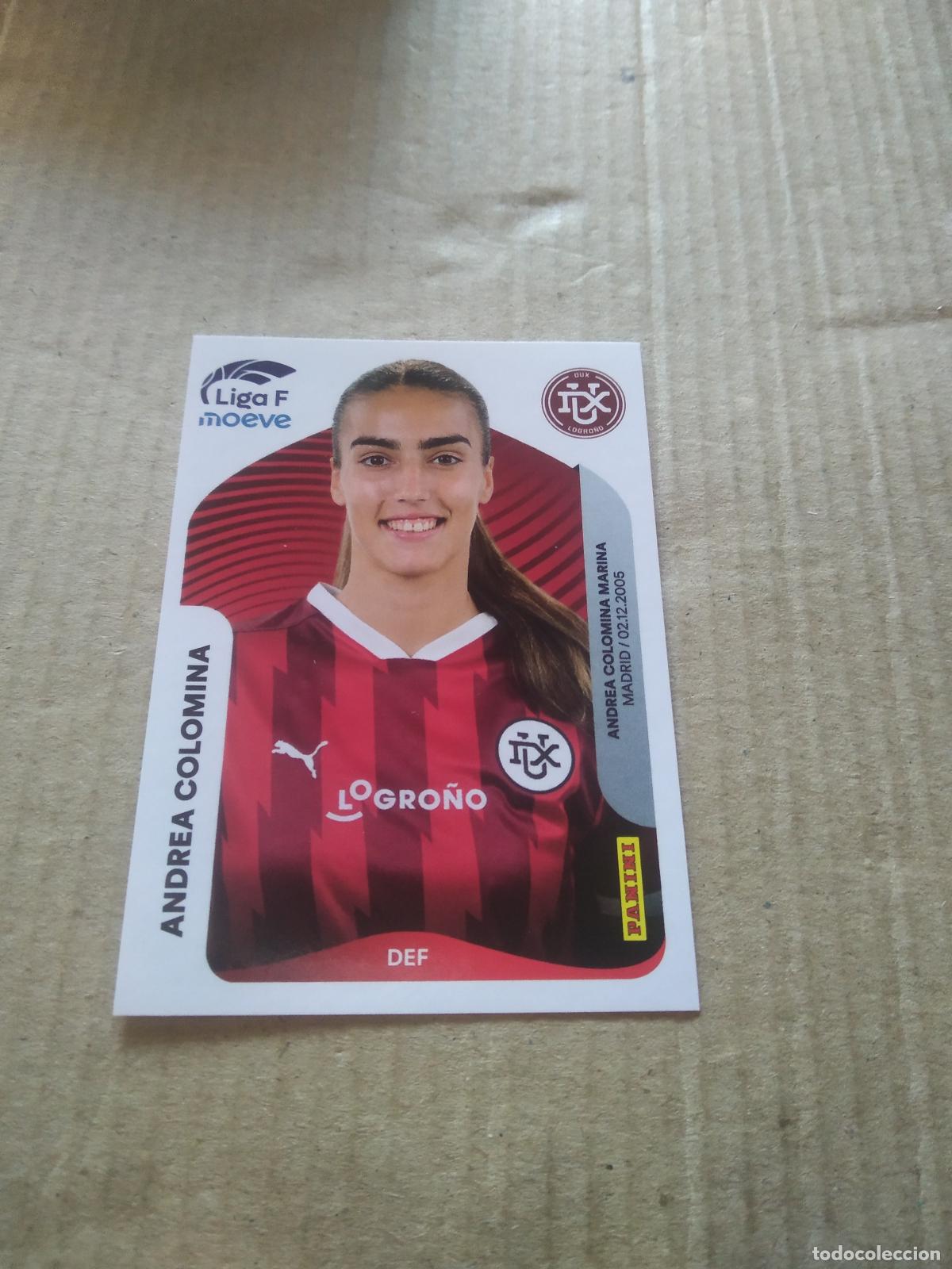 Cromos de f&uacute;tbol: 146 ANDREA COLOMINA DUX LOGRO&Ntilde;O CROMO FUTBOL PANINI LIGA FEMENINA 2025-2026 LIGA F 25-26