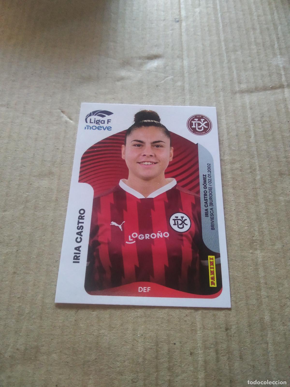 Cromos de f&uacute;tbol: 149 IRIA CASTRO DUX LOGRO&Ntilde;O CROMO FUTBOL PANINI LIGA FEMENINA 2025-2026 LIGA F 25-26