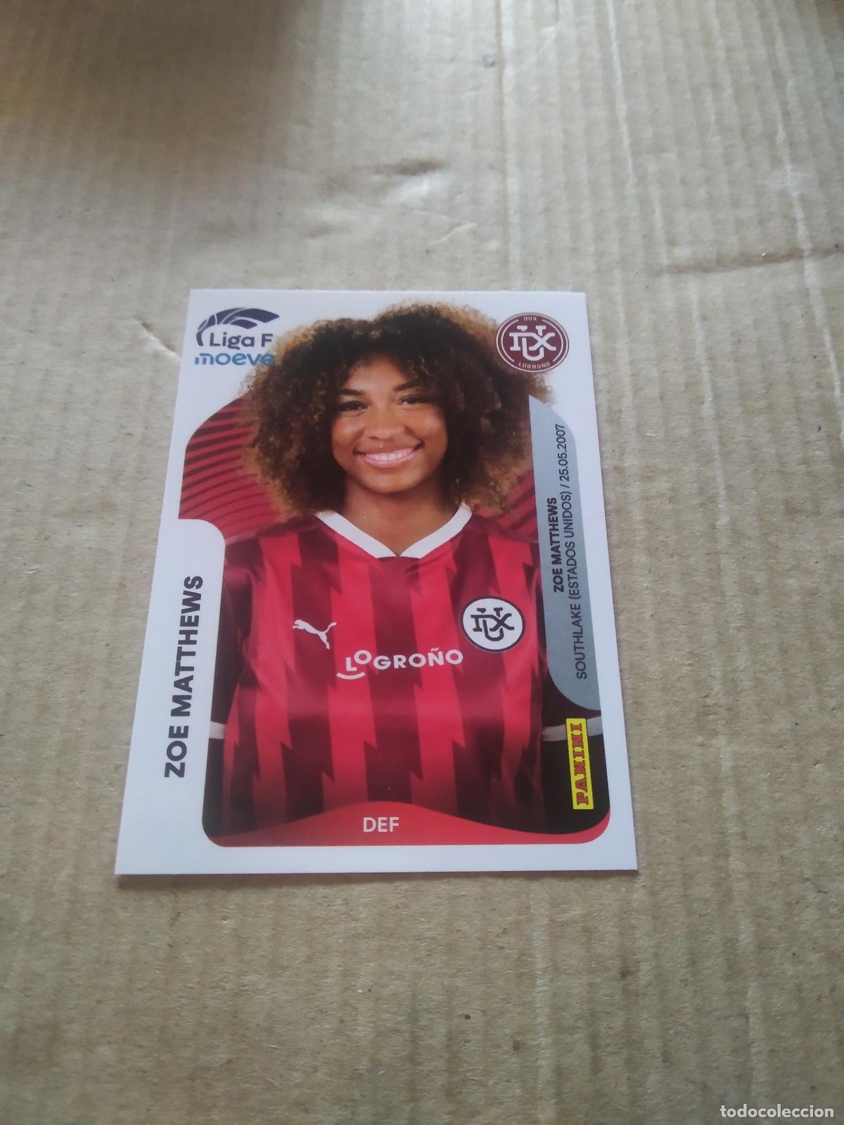 Cromos de f&uacute;tbol: 150 ZOE MATTHEWS DUX LOGRO&Ntilde;O CROMO FUTBOL PANINI LIGA FEMENINA 2025-2026 LIGA F 25-26
