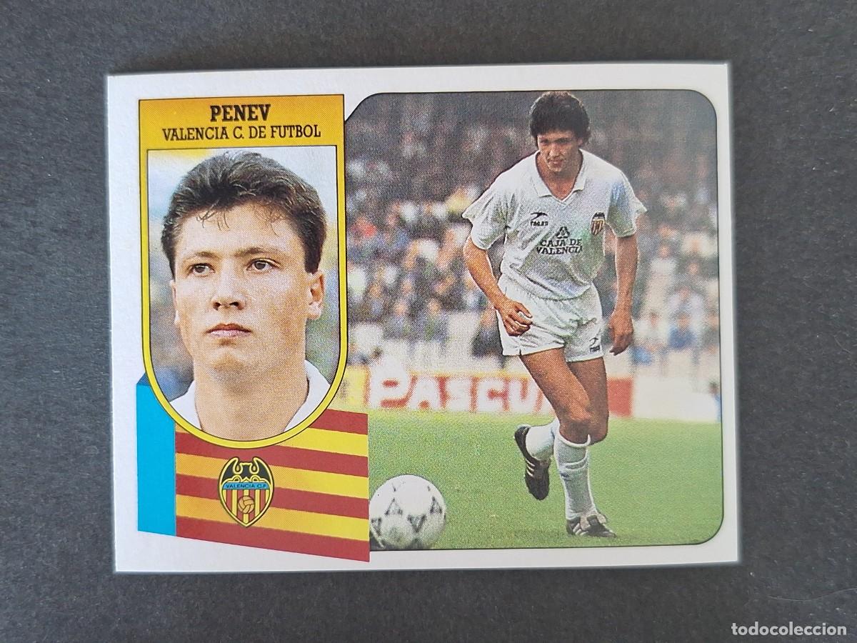 Cromos de f&uacute;tbol: L3 PENEV VALENCIA C. F. LIGA ESTE 1991 1992 91 92 CARTON SIN PEGAR NUNCA PEGADO