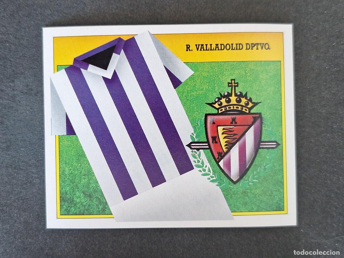 Football Stickers: L3 ESCUDO REAL VALLADOLID LIGA ESTE 1991 1992 91 92 CARTON SIN PEGAR NUNCA PEGADO