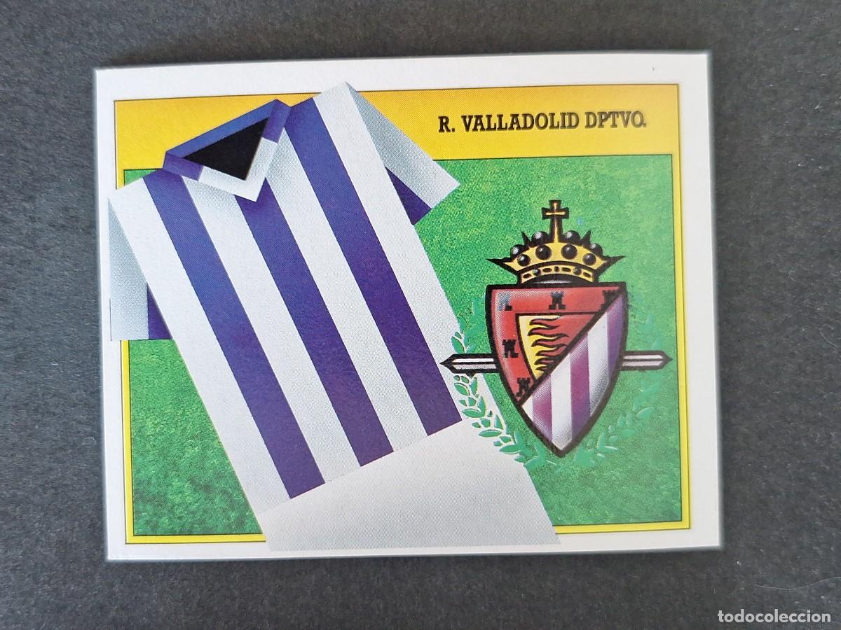 Football Stickers: L3 ESCUDO REAL VALLADOLID LIGA ESTE 1991 1992 91 92 CARTON SIN PEGAR NUNCA PEGADO