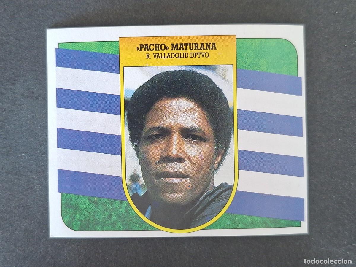 Football Stickers: L3 PACHO MATURANA ENTRENADOR REAL VALLADOLID LIGA ESTE 1991 1992 91 92 CARTON SIN PEGAR NUNCA PEGADO
