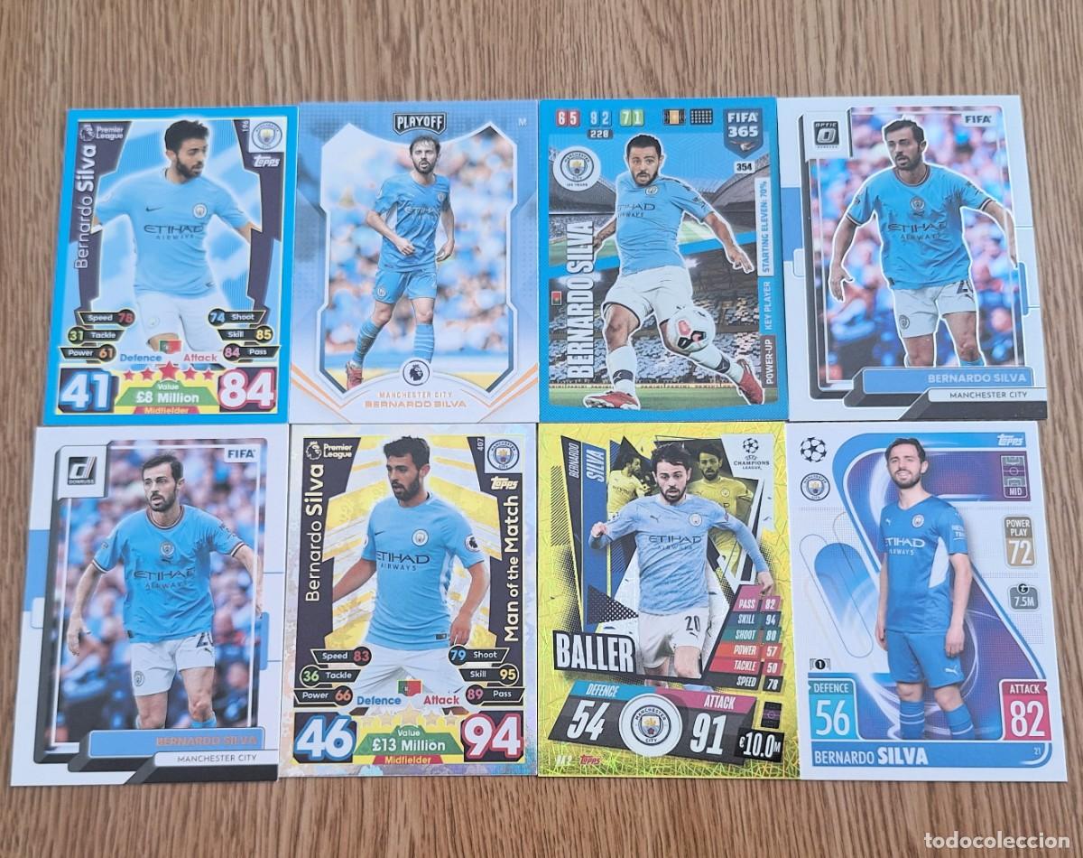 Football Stickers: Bernardo Silva Manchester City Topps Panini Man of the Match Baller Lot 8